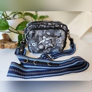 Sakroots Westwood Crossbody in Repreve Ecotwill Midnight Seascape